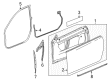 Cadillac Weather Strip Diagram - 23443732