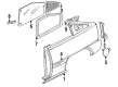 1988 Pontiac LeMans Door Moldings Diagram - 90290043