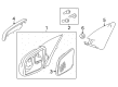 Pontiac Mirror Cover Diagram - 92193907