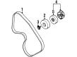 2002 Saturn SC2 Drive Belt Diagram - 21008367