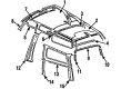 Chevy C20 Suburban Door Moldings Diagram - 14068267