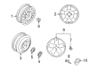 2009 Pontiac G3 Wheel Cover Diagram - 96653137