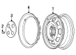 1988 Chevy Spectrum Wheel Cover Diagram - 94474935