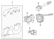 2008 Pontiac G6 Steering Column Cover Diagram - 15238390