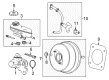 Cadillac Brake Booster Vacuum Hose Diagram - 84141167