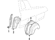 Oldsmobile Cutlass Supreme Fender Splash Shield Diagram - 20173547