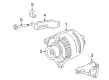 Pontiac Vibe Alternator Bracket Diagram - 19185644
