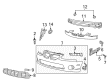 Pontiac Bumper Diagram - 95711879