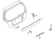 Pontiac Tailgate Handle Diagram - 96418963