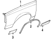 1988 Oldsmobile Cutlass Supreme Door Moldings Diagram - 22507464