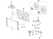 2013 Chevy Malibu Fan Shroud Diagram - 23131503
