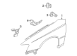 2006 Pontiac GTO Fender Splash Shield Diagram - 92081646
