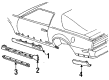 1992 Pontiac Firebird Door Moldings Diagram - 12508696