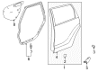 2009 Pontiac Vibe Door Seal Diagram - 19184154