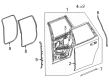 Cadillac Weather Strip Diagram - 84862520