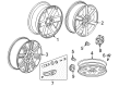 Saturn Wheel Cover Diagram - 9597970
