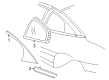 1995 Pontiac Sunfire Door Moldings Diagram - 22588630