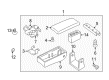 Chevy Center Console Latch Diagram - 12455421