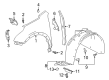 2022 Buick Envision Fender Splash Shield Diagram - 85517630