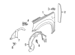 Chevy Equinox Fender Splash Shield Diagram - 25950044