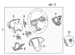 Cadillac Steering Wheel Diagram - 23114437