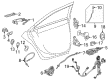 Cadillac Door Latch Cable Diagram - 23319258