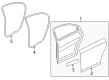 Chevy Cruze Weather Strip Diagram - 84266334