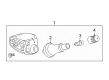 Buick Enclave TPMS Sensor Diagram - 13540606