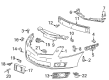 2014 Cadillac SRX Bumper Diagram - 22762888