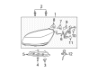 Buick Lucerne Headlight Bulb Diagram - 13500809