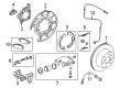 Chevy Silverado 1500 Parking Brake Shoe Diagram - 23135902