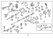 Chevy Silverado 1500 Ignition Lock Assembly Diagram - 12472981