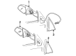 Oldsmobile Achieva Side View Mirrors Diagram - 22573349
