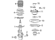 Cadillac Shock Absorber Diagram - 84810468