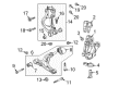 Cadillac ELR Control Arm Bushing Diagram - 13230777