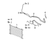 Cadillac STS Automatic Transmission Oil Cooler Line Diagram - 19129770