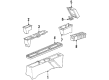 Oldsmobile Cutlass Ciera Center Console Base Diagram - 14031865