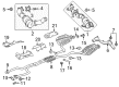 Cadillac Exhaust Flange Gasket Diagram - 12688090