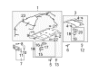 Cadillac Escalade EXT Door Handle Diagram - 25836769