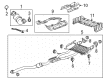 Cadillac Muffler Diagram - 84376530