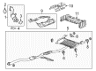Cadillac CTS Muffler Diagram - 23288499