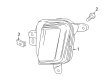 Cadillac Fog Light Diagram - 23422145