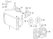 Cadillac DTS A/C Condenser Fan Diagram - 21999769