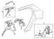 Buick Fender Splash Shield Diagram - 84999302