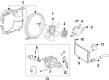 GMC Radiator fan Diagram - 23331305