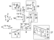 2010 Hummer H3T Door Handle Diagram - 15805689