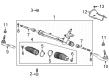 Chevy Rack and Pinion Boot Diagram - 42745900