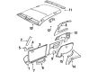 1993 Pontiac LeMans Door Armrest Diagram - 90327472