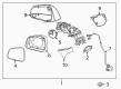 Chevy Mirror Cover Diagram - 95330564