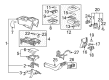 Chevy Silverado 1500 Center Console Latch Diagram - 15134814